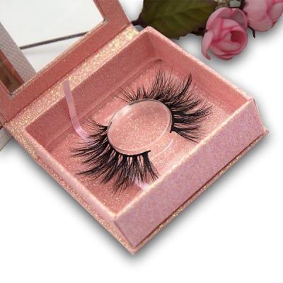 China High Quality 5D Curl Mink Lashes Natural Seller Thick Fluffy Lashes With Customized Box And Private Logo for sale