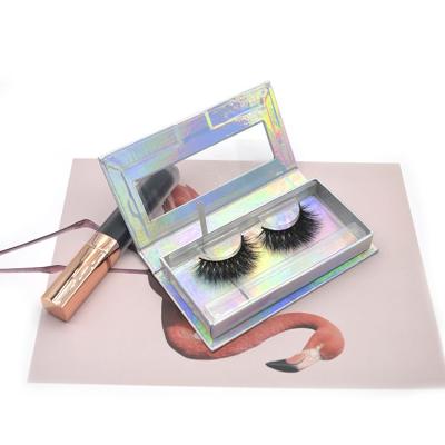 China 25-30 Times Mink Lashes 25mm Vendor 5D Fluffy Messy Mink Lashes With Customized Box And Private Logo for sale