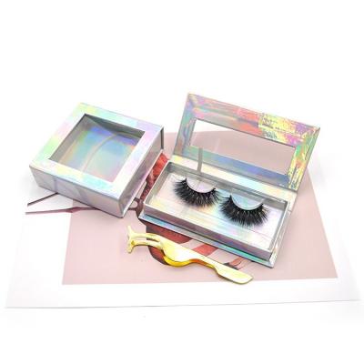 China Long 25mm Sensitive Dramatic Mink Lashes Vendor 3D Fluffy Lashes With Customized Box for sale