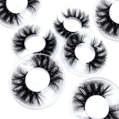 China Full Strip Natural Soft Wick Wholesaler Lashes 3D Mink Lash 5D 25mm Mink Eyelashes for sale