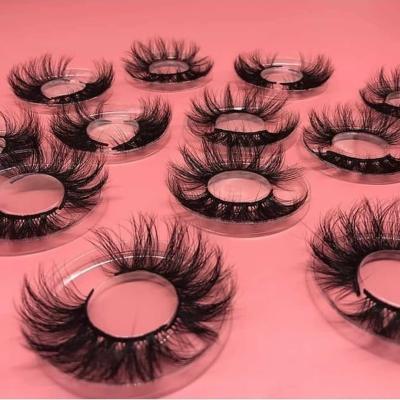 China Siberian mink eyelashes 5d mink eyelashes lashes3d bulk natural soft wholesale seller 25mm fluffy mink eyelashes for sale