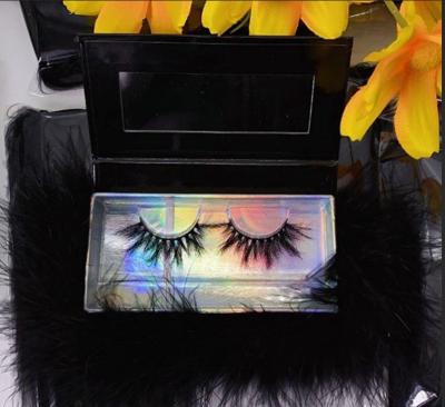 China 20mm Long Natural Soft Fluffy Mink Lashes Seller 3D Mink Lashes Dramatic Eyelashes With Packing Box for sale