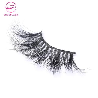 China False Mink Eyelashes 27mm Long Mink Eyelashes 100% Natural Soft Siberian Crazy Fur Lashes For Sale for sale