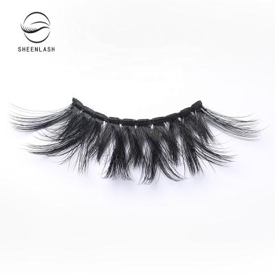 China Factory Price False Eyelash Winged Tapered Mink Lashes Synthetic Fiber Silk Eyelashes For Sale for sale