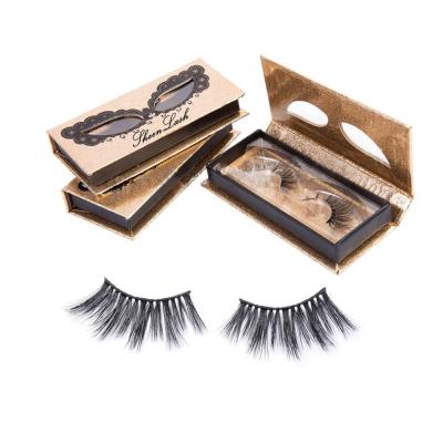 China Long Natural Thick Criss Cross False 6D Mink Eyelashes Private Label False Mink 25mm Lashes In Stock for sale