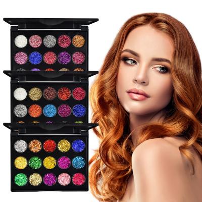 China 15 Colors Pigmented Eyeshadow Palette Waterproof Vegan Eyeshadow High Quality Makeup for sale