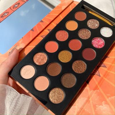 China Vegan High Quality Multi Styles Long Lasting Makeup Shimmer Shimmer 18 Colors Matte Eyeshadow Palette for sale