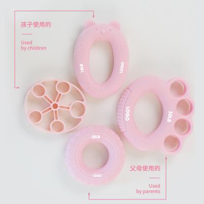 China 2020 New Design Home of Training (Women/Men/Kids Fitness Enhancer Silicone Hand Grip Ring Trainer Set for sale