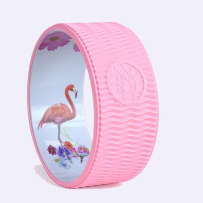 China 2020new massage design women fitness home silicone eco-friendly yoga wheel for sale