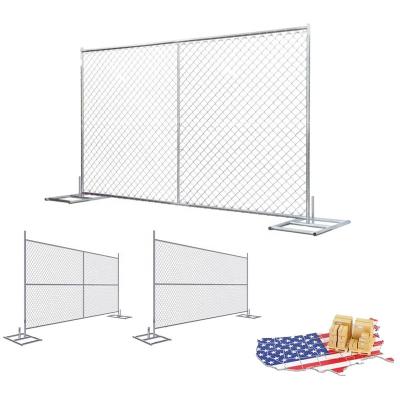 China Easily Assembled Galvanized American Temporary Chain Link Fence Panel for sale