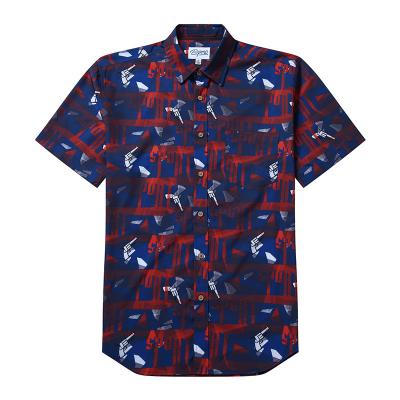 China Custom floral anti-pilling new summer design aloha casual printing hawaiian short sleeve shirt for sale