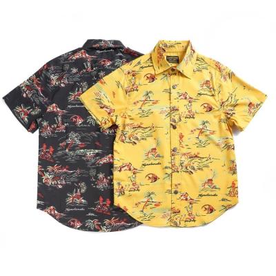 China Wholesale Custom Anti-pilling Cotton Men's Beach Vacation Hawaiian Printed Shirts for sale