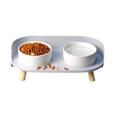 China China Pet Cat Dog Bowl Slow Elevated Sustainable Luxury Eco Friendly Double Dog Pet Feeder for sale