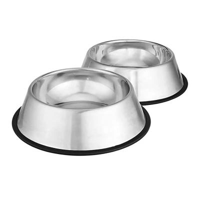 China Sustainable Hot Sale Rounded Deal Best Selling Basics Stainless Steel Bowl Dog Water And Food Bowl for sale