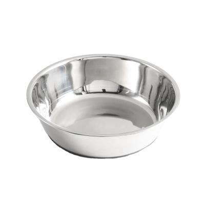 China Non Slip Sustainable Stainless Steel Dog Bowl With Base Stainless Steel Pet Food Bowl Rubber Drinking Dish for sale