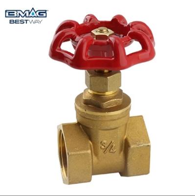 China Normal Temperature DN15-DN100 Small Brass Internal Threaded Universal Manual Gate Valve for sale