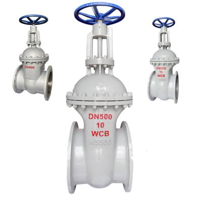 China Flanged Connection Manual Cast Steel Gate Valve Z45H-10/16C met corrosiebestendigheid Te koop