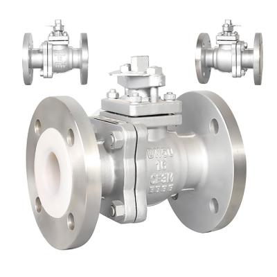 중국 은색 PTFE 가루 공 밸브 Q41F46-16P 부식 저항성 높은 신뢰성 판매용