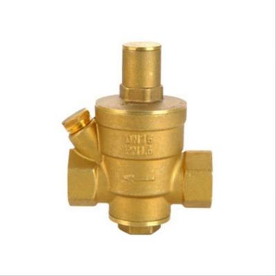 China Threaded Connection Brass Pressure Regulating One-Way Valve for Household Tap Water for sale