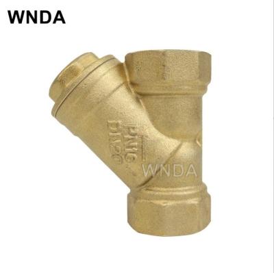 China Brass Y-type Threaded Screw Filter for Tap Water Customized Support for sale