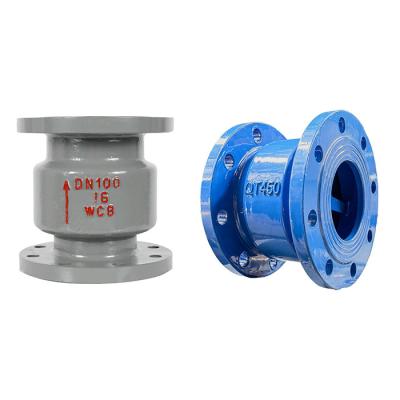 China H42H-16/25C Cast Steel Vertical Single-Direction Flanged Check Valve with OEM Support for sale