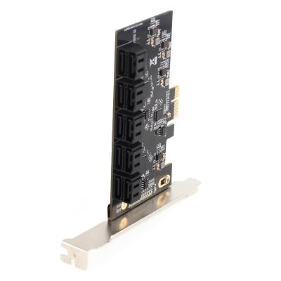 China Desktop PCI-E to SATA 10 Port PCIe Adapter Card 1x 10 to SATA 3.0 Controller Card 10-Port SATA Adapter Card for sale