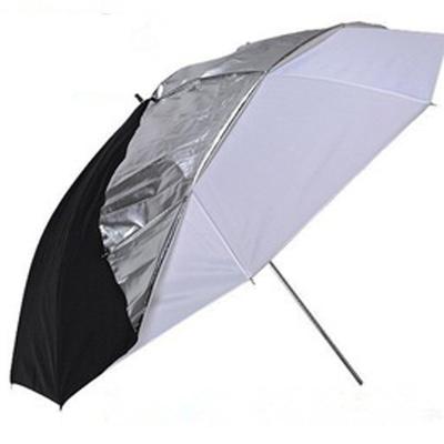 China 2 In 1 33inch 83cm Photography Lighting Cover Soft Removable Black Reflector 2 In 1 Umbrellas for sale