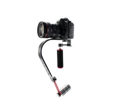 China Aluminum+iron Pro Video Camera Stabilizer with Low Profile Grip for GoPro, Smartphone, Canon, Nikon - or any camera up to 2.1 lbs for sale