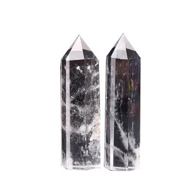 China Wholesale China Gemstone Natural Healing Quartz Point Stone Clear Magic Wand For Home Furnishing for sale