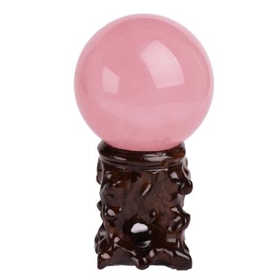 China China Wholesale Custom Natural Rose Quartz Magic Crystal Stone Sphere Healing Ball for sale