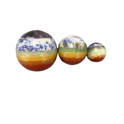 China China Wholesale Natural Colorful Meditation Ball Therapy Exquisite Crystal Ball Home Decoration for sale