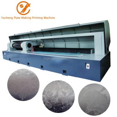 China Yuncheng cylinder adjustable compound three-jaw chuck automatic laser embossment engraving machine for printing machine for sale