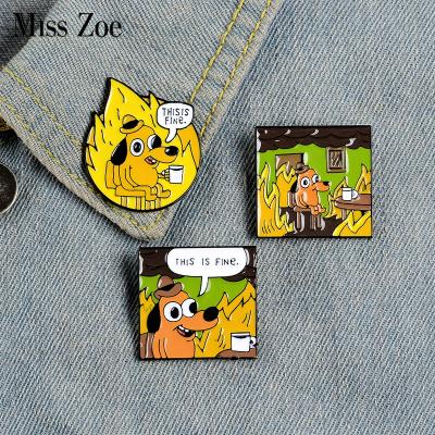 China Europe THIS IS VERY GOOD Bag Pin Funny Animal Badge Fair Enamel Pin Cartoon Dog Brooch Lapel BTS jeans and lovely brands souvenir fans friend for sale