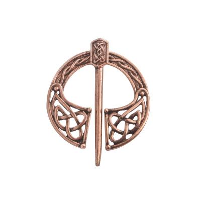 China Medieval Europe Viking Age Brooch Pin Ireland Norse Pin For Scarves Shawls Coat Coat Brooches Pin Retro Vintage Metal Crafts For Girl Boy for sale