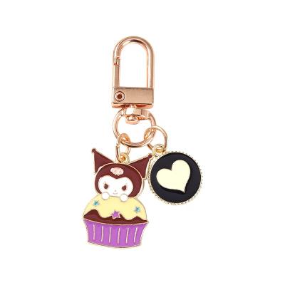 China Qingqi Fashion Dessert Key Chains Daily Life New High Quality Gold Plating Metal Crafts With Ice Cream And Cake Christmas Birthday For Kids for sale