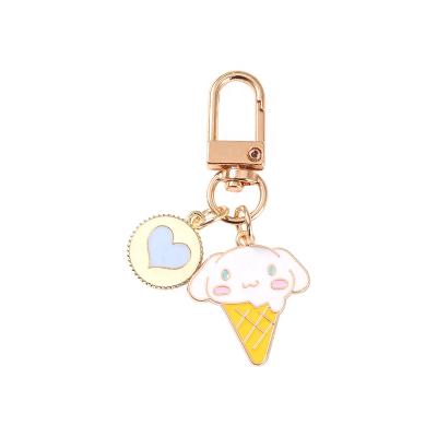 China Fair Keys and Lovely Marks Key Chains Cute Cartoon Character Ice Heart Metal Souvenir Ring Key for Anime and Manga for sale