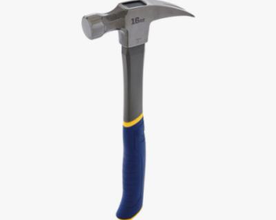 China Machinist Hammer Hammer, Fiberglass, General Purpose, Claw, 16 oz for sale