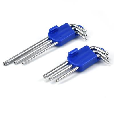 China Chrome Vanadium Steel 3pcs Hex Allen Key Sets (1.5mm-10mm) Hex Key Torx Allen Key Set for sale