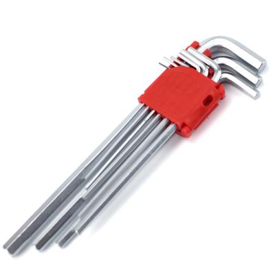 China Chrome Vanadium Steel Extra Long Allen Keys Hex Key Flat Head L Type Hex Allen Key Hex Set Customized OEM Key Plain Logo for sale