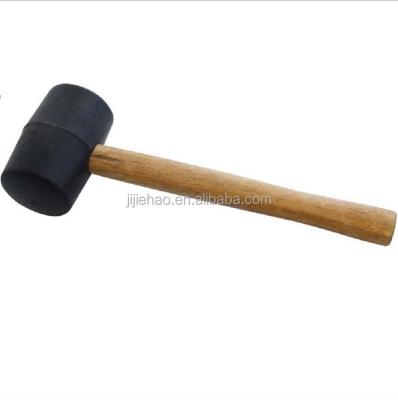 China Mallet Hammer 16oz Rubber Machinist Hammer with Wooden Handle for Garden, Patio, Chisel for sale