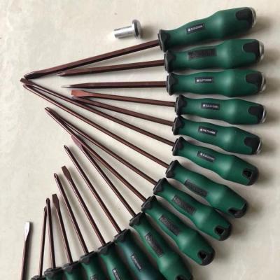 China Plastic Material S2 Screwdriver With TPR Handle Phillips Slot Magnetic Screwdriver 6*125mm for sale