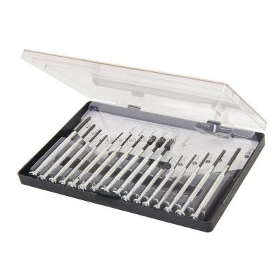 China Household Tool Kit 16pc Bit Precision Screwdriver Set For Jewelers Jewelry Pocket Precision Screwdriver Set for sale