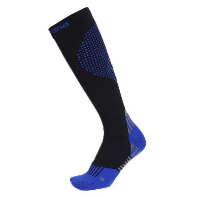 China 2021 new men's and women's long sports antibacterial anti-slip football elastic socks for sale