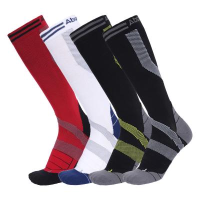 China Men's And Women's Antibacterial Summer Marathon Sports Breathable Anti Slip Compression Tube Sports Socks Long Football for sale