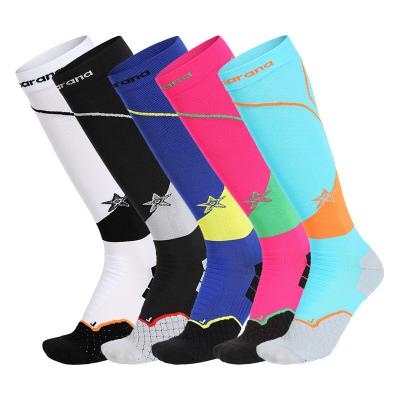 China Men's And Women's High Tube Antibacterial Outdoor Breathable Tube Calf Compression Working Medium Socks for sale