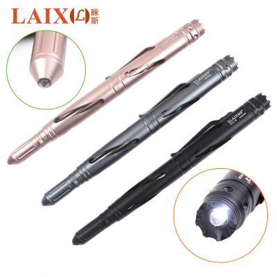 China Promotion the new Pen Car Glass Breaker With LED Tactical steel defense Pen Personal Self Defense Weapons tungsten light pen LAIX 2016 for sale