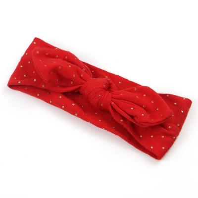 China Baby Fashionable Infant Fancy Elastic Soft Twist Kids Knot Bow Top Headbands for sale