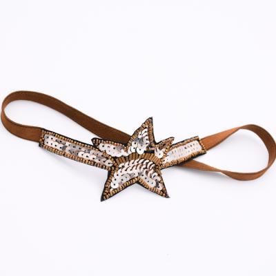 China Sweet Hair Accessories Set Lovely Sequins Headband Kids Baby With Star for sale