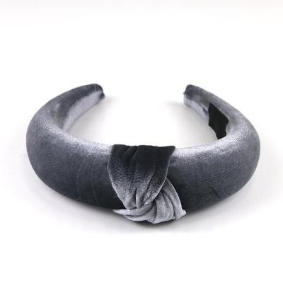 China luxury classic azo free hair circle flannel foam cotton christmas hair band hair bands for sale