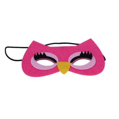 China Embroidery Factory Price Halloween Party Felt Animal Shape Mask For Kids for sale